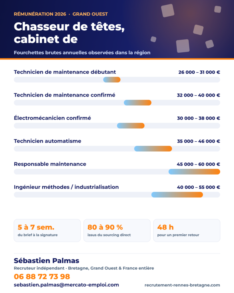 Infographie des points clés : Chasseur de têtes, cabinet de recrutement ou intérim : lequel choisir ?