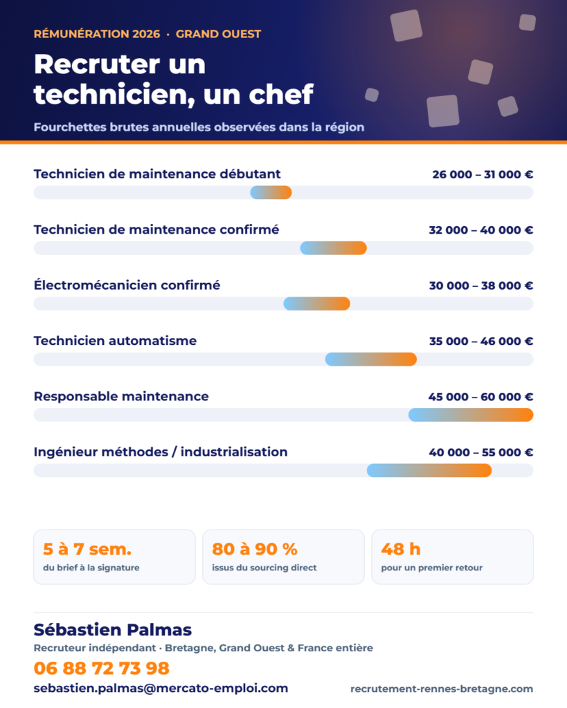 Infographie des points clés : Recruter un technicien, un chef d’atelier ou un réceptionnaire automobile